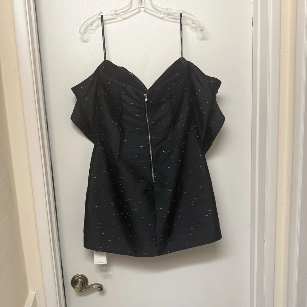 STUNNING SELF PORTRAIT OFF THE SHOULDER JAQUARD MINI DRESS WOMENS SIZE 8 - Picture 4 of 12